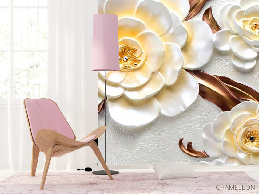 Фотообои 3Д Цветы - 4