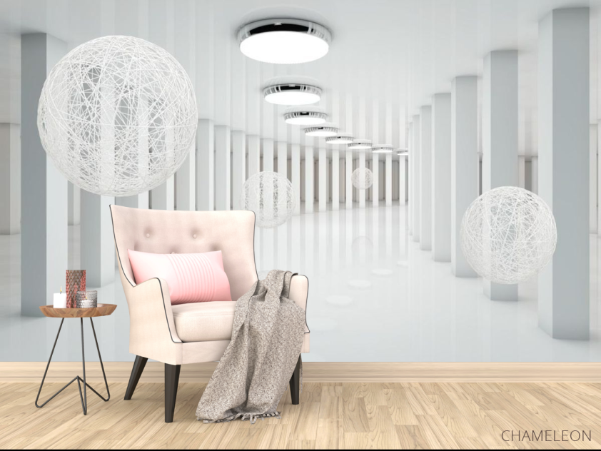 Фотообои Тонель из сфер - 4