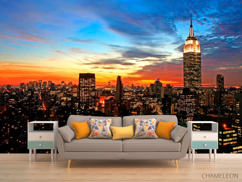 Фотообои Закат в городе - 1