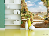 Фотошпалери Сходинки, арка, гори - 3