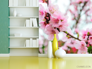 Фотошпалери рожева сакура - 3