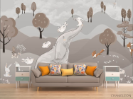 Фотообои Слон на полянке - 1