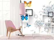 Фотошпалери 3д малюнок з геометрією - 4