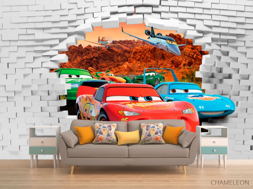 Фотообои Молния Маквин 3Д - 1