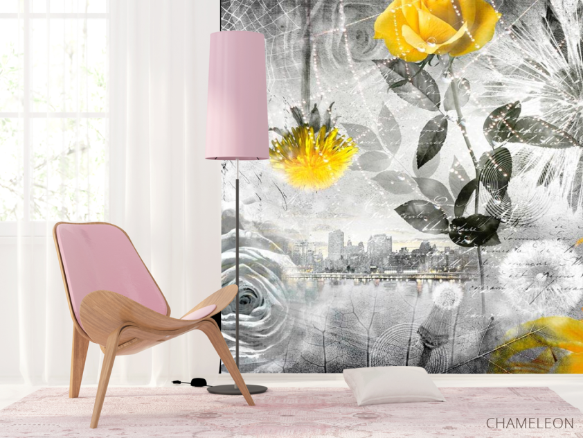 Фотошпалери 3d квіткова композиція - 4