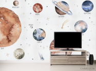 Фотообои Планеты акварельные - 2