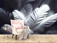 Фотообои Перья 3д - 4