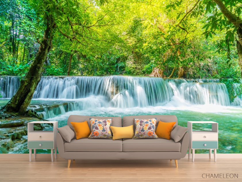 Фотообои бирюзовый водопад - 1