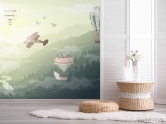 Фотошпалери Гори з повітряними кулями - 2