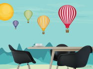 Фотошпалери повітряні кулі - 1