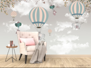 Фотообои Слон на воздушном шареДетские домики - 4
