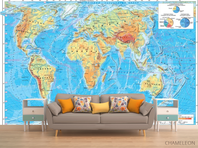 Фотообои Карта - 1