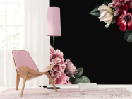 Фотошпалери квітковий мікс на чорному - 4