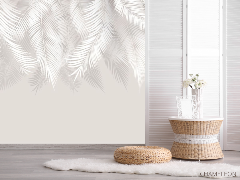 Фотошпалери ніжні тропічні листя - 2