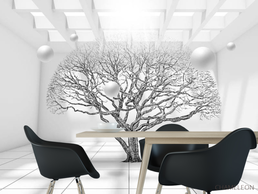 Фотошпалери Дерево в кімнаті - 1