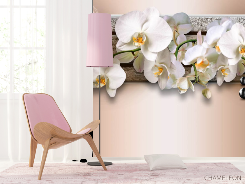 Фотошпалери 3д гілка орхідей - 4