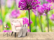 Фотообои Фиолетовые полевые цветы - 4