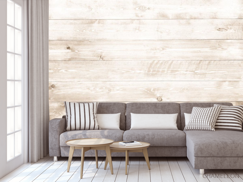 Фотообои горизонтальные деревянные доски - 3