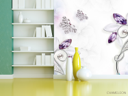 Фотошпалери Квіти з брошок - 3