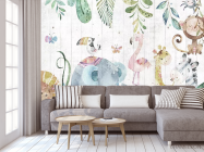 Фотообои Акварельные животные - 3