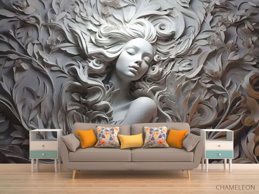 Фотообои Барелеф девушка - 1