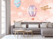 Фотообои Воздушные шары и самолетик - 3