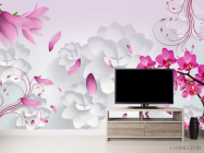 Фотообои 3D цветы - 2