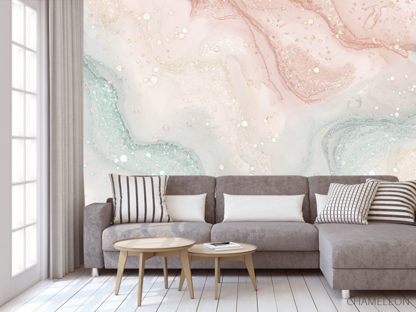 Фотообои флюид и листья - 3