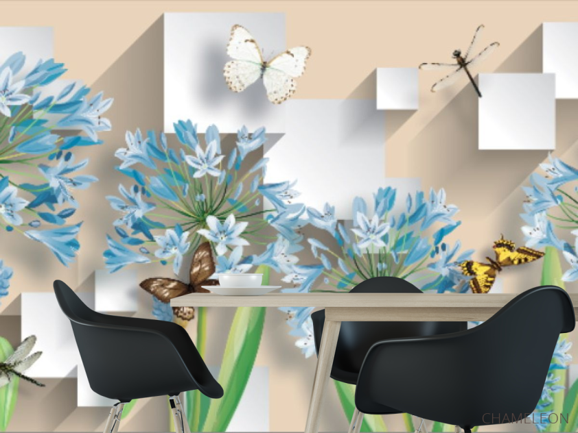 Фотошпалери 3Д Квіти - 1