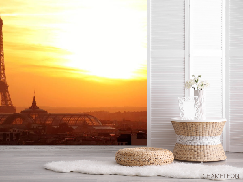 Фотошпалери захід в Парижі - 2