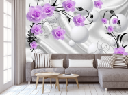 Фотообои розы, 3д фон - 3