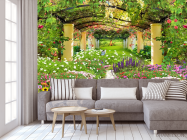 Фотообои Колонны в саду - 3