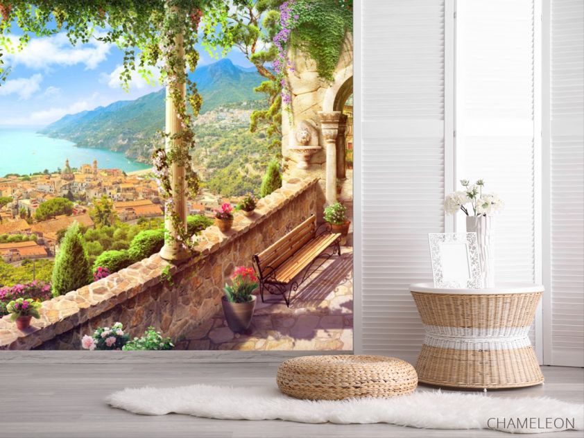 Фотошпалери Фреска вид на узбережжі - 2