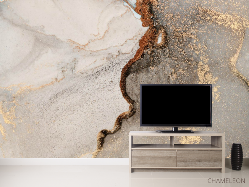 Фотообои Коричневый Fluid art - 2