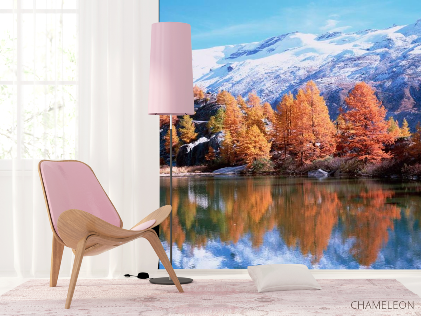 Фотошпалери Сніг,гори, осінь - 4