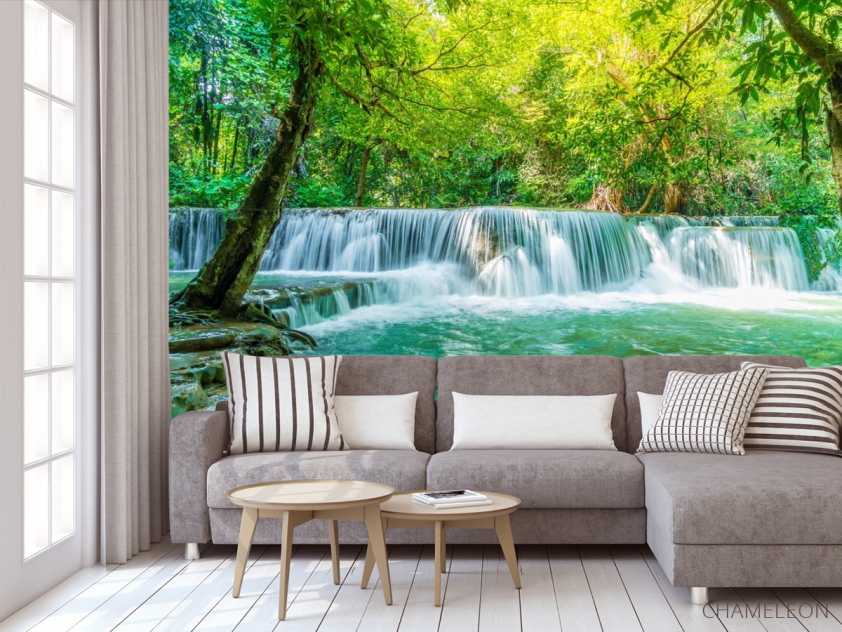 Фотообои бирюзовый водопад - 3