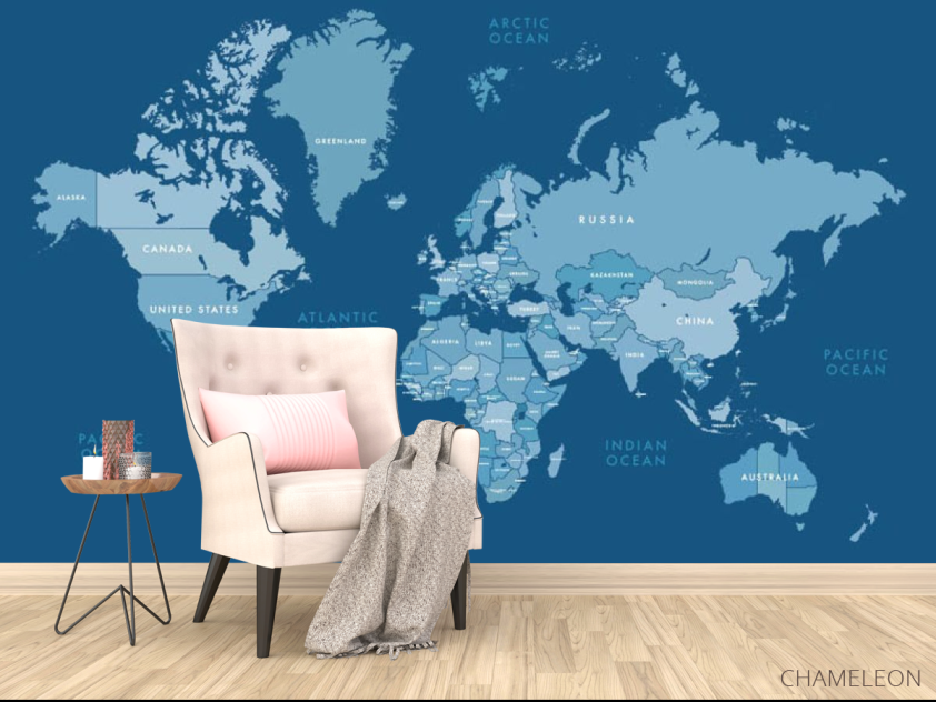 Фотообои карта мира - 4