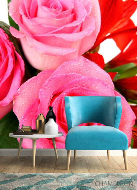 Фотообои Бледно-розового оттенка розы - 4