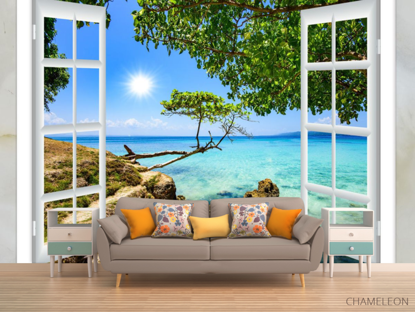 Фотообои Вид из окна на море - 1