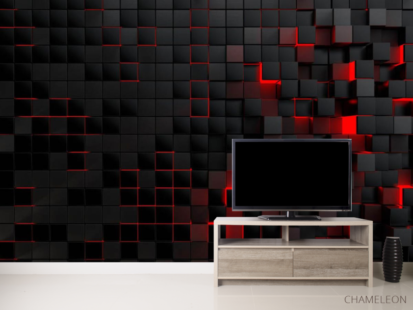 Фотообои 3д стена из квадратов - 2