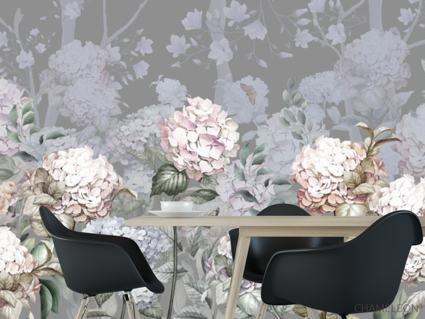 Фотошпалери дизайнерські гортензії - 1