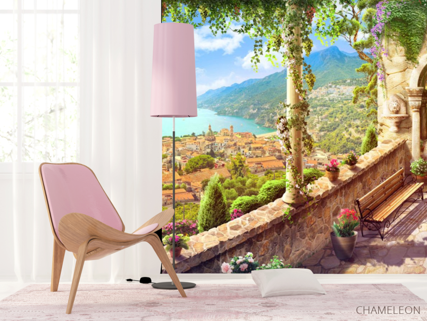 Фотошпалери Фреска вид на узбережжі - 4