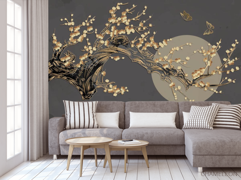 Фотообои луна и ветка - 3