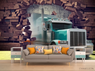 Фотообои Грузовик 3Д - 1