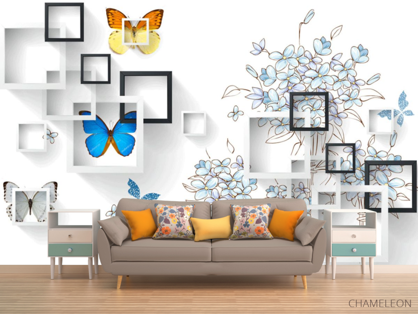 Фотообои 3д рисунок с геометрией - 1