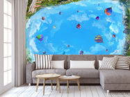 Фотообои Воздушные шары на потолок - 3