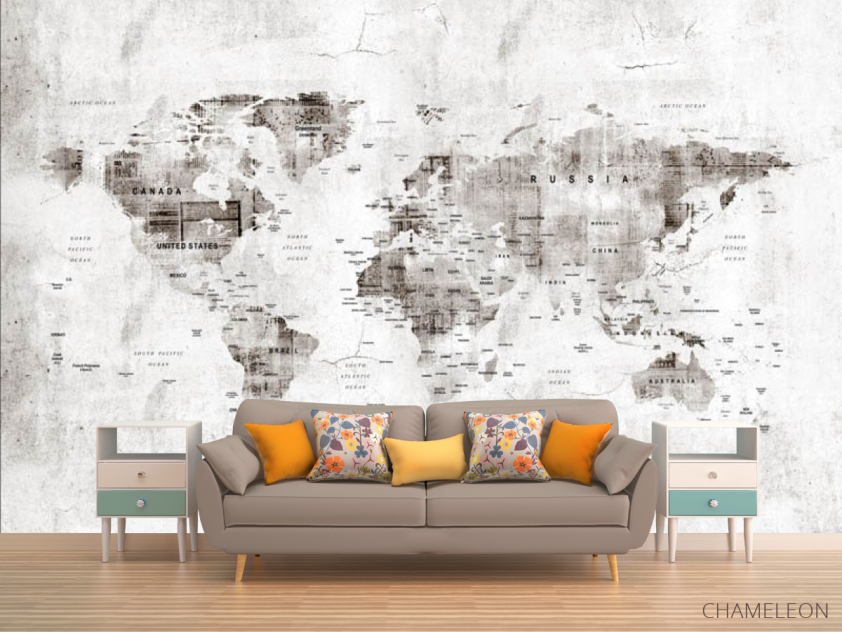 Фотообои Винтажная карта - 1