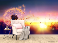 Фотообои одуванчик закат - 4