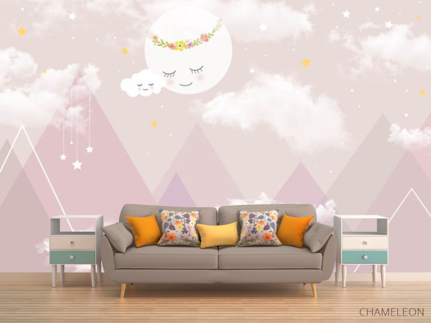 Фотообои Скандинавские горы для девочки - 1