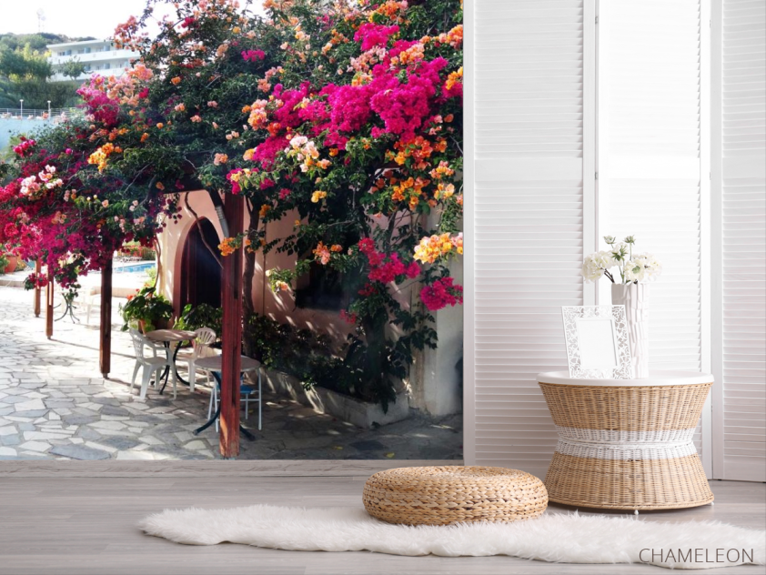 Фотошпалери квітковий дворик - 2